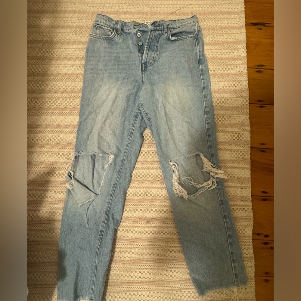 BDG Light Blue Ripped Boyfriend Jeans